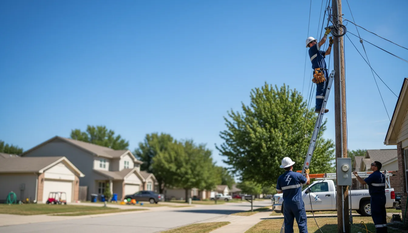 Residential electrician providing installation services in Guthrie, OK